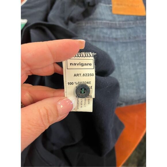 Navigate Navy Crest Yachting Polo Shirt sz XXL - Picture 6 of 6